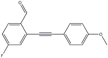 4-fluoro-2-((4-Methoxyphenyl)ethynyl)benzaldehyde CAS#: 1322091-24-6