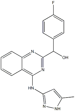 (4-fluorophenyl)(4-((5-Methyl-1H-pyrazol-3-yl)aMino)quinazolin-2-yl)Methanol CAS#: 1241914-87-3