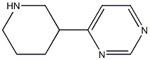 4-(piperidin-3-yl)pyrimidine CAS#: 1185194-36-8