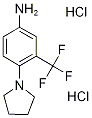 4-pyrrolidin-1-yl-3-(trifluoromethyl)aniline dihydrochloride CAS#: 1158215-71-4