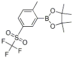 4,4,5,5-Tetramethyl-2-(2-methyl-5-(trifluoromethylsulfonyl)phenyl)-1,3,2-dioxaborolane CAS#: 1150271-69-4