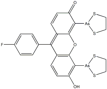 4,5-Bis(1,3,2-dithiarsolan-2-yl)-9-(4-fluorophenyl)-6-hydroxy-3H-xanthen-3-one CAS#: 1378318-62-7