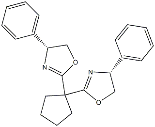 (4R,4'R)-2,2'-(Cyclopentane-1,1-diyl)-bis(4-phenyl-4,5-dihydrooxazole) CAS#: 1246401-49-9