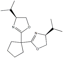 (4S,4'S)-2,2'-(Cyclopentane-1,1-diyl)-bis(4-isopropyl-4,5-dihydrooxazole) CAS#: 1379452-52-4