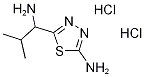 5-(1-amino-2-methylpropyl)-1,3,4-thiadiazol-2-amine(SALTDATA: 2.15HCl 0.25H2O) CAS#: 1243250-16-9