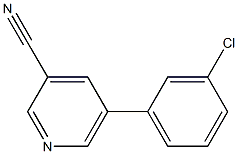 5-(3-chlorophenyl)pyridine-3-carbonitrile CAS#: 1266996-42-2