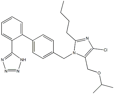 5-(4'-((2-butyl-4-chloro-5-(isopropoxymethyl)-1H-imidazol-1-yl)methyl)-[1,1'-biphenyl]-2-yl)-1H-tetrazole CAS#: 1332713-64-0