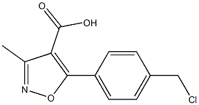 5-(4-(CHLOROMETHYL)PHENYL)-3-METHYLISOXAZOLE-4-CARBOXYLIC ACID CAS#: 1243415-10-2