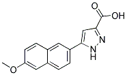 5-(6-METHOXYNAPHTHALEN-2-YL)-1H-PYRAZOLE-3-CARBOXYLIC ACID CAS#: 1257877-12-5