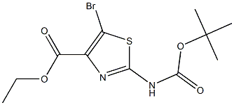 5-BroMo-2-tert-butoxycarbonylaMino-thiazole-4-carboxylic acid ethyl ester CAS#: 1279863-32-9