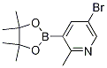 5-Bromo-2-methyl-3-(4,4,5,5-tetramethyl-1,3,2-dioxaborolan-2-yl)pyridine CAS#: 1256360-43-6