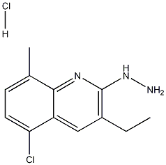 5-Chloro-3-ethyl-2-hydrazino-8-methylquinoline hydrochloride CAS#: 1170536-28-3