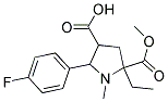 5-ETHYL-2-(4-FLUOROPHENYL)-5-(METHOXYCARBONYL)-1-METHYL-3-PYRROLIDINECARBOXYLIC ACID CAS#: 1212422-15-5