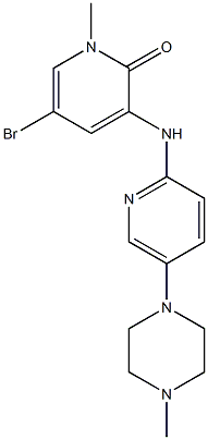 5-bromo-1-methyl-3-(5-(4-methylpiperazin-1-yl)pyridin-2-ylamino)pyridin-2(1H)-one CAS#: 1178884-45-1