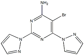 5-bromo-2,6-di(1H-pyrazol-1-yl)pyrimidin-4-amine CAS#: 1337962-47-6