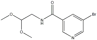 5-bromo-N-(2,2-dimethoxyethyl)nicotinamide CAS#: 1250036-97-5