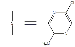 5-chloro-3-((triMethylsilyl)ethynyl)pyrazin-2-aMine CAS#: 1244776-64-4
