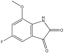 5-fluoro-7-Methoxyindoline-2,3-dione CAS#: 1239699-07-0