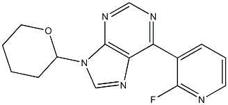 6-(2-Fluoropyridin-3-Yl)-9-(Tetrahydro-2H-Pyran-2-Yl)-9H-Purine CAS#: 1093101-52-0