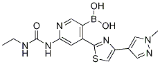 6-(3-ethylureido)-4-(4-(1-Methyl-1H-pyrazol-4-yl)thiazol-2-yl)pyridin-3-ylboronic acid CAS#: 1186113-74-5