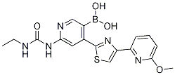 6-(3-ethylureido)-4-(4-(6-Methoxypyridin-2-yl)thiazol-2-yl)pyridin-3-ylboronic acid CAS#: 1186114-84-0