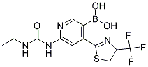 6-(3-ethylureido)-4-(4-(trifluoroMethyl)-4,5-dihydrothiazol-2-yl)pyridin-3-ylboronic acid CAS#: 1256913-17-3