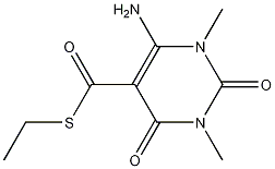 6-Amino-1,2,3,4-tetrahydro-1,3-dimethyl-2,4-dioxo-5-pyrimidinecarbothioic acid S-ethyl ester CAS#: 1187732-66-6