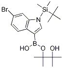 6-Bromo-1-(t-butyldimethylsilanyl)indole-3-boronic acid pinacol ester CAS#: 1256358-99-2