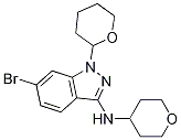 6-Bromo-1-(tetrahydro-2H-pyran-2-yl)-N-(tetrahydro-2H-pyran-4-yl)-1H-indazol-3-amine CAS#: 1214900-68-1