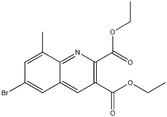 6-Bromo-8-methylquinoline-2,3-dicarboxylic acid diethyl ester CAS#: 1189106-73-7