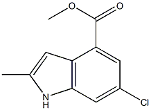 6-Chloro-2-Methyl-1H-indole-4-carboxylic acid Methyl ester CAS#: 1260385-54-3