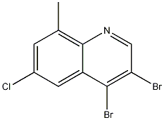 6-Chloro-3,4-dibromo-8-methylquinoline CAS#: 1211751-43-7