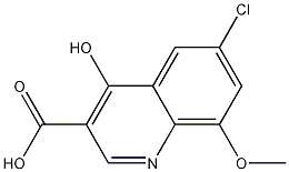 6-Chloro-4-hydroxy-8-methoxyquinoline-3-carboxylic acid CAS#: 1189106-26-0