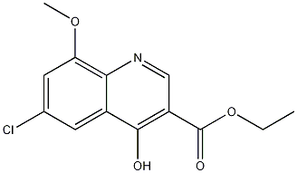 6-Chloro-4-hydroxy-8-methoxyquinoline-3-carboxylic acid ethyl ester CAS#: 1189107-28-5