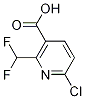 6-chloro-2-(difluoroMethyl)nicotinic acid CAS#: 1256794-35-0