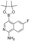 6-fluoro-4-(4,4,5,5-tetraMethyl-1,3,2-dioxaborolan-2-yl)isoquinolin-1-aMine CAS#: 1257378-82-7