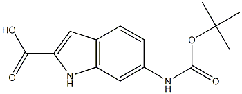 6-(tert-ButoxycarbonylaMino)-1H-indole-2-carboxylic acid CAS#: 1093261-27-8