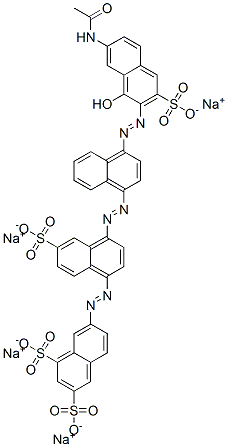 7-[[4-[[4-[[7-(Acetylamino)-1-hydroxy-3-sulfo-2-naphthalenyl]azo]-1-naphthalenyl]azo]-6-sulfo-1-naphthalenyl]azo]-1,3-naphthalenedisulfonic acid tetrasodium salt CAS#: 71873-48-8