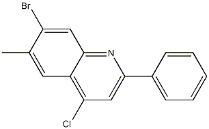 7-Bromo-4-chloro-6-methyl-2-phenylquinoline CAS#: 1189106-69-1