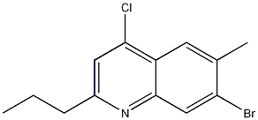 7-Bromo-4-chloro-6-methyl-2-propylquinoline CAS#: 1189107-12-7