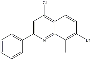 7-Bromo-4-chloro-8-methyl-2-phenylquinoline CAS#: 1189106-66-8