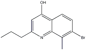 7-Bromo-4-hydroxy-8-methyl-2-propylquinoline CAS#: 1189106-90-8