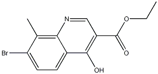 7-Bromo-4-hydroxy-8-methylquinoline-3-carboxylic acid ethyl ester CAS#: 1189107-52-5