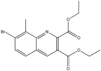 7-Bromo-8-methylquinoline-2,3-dicarboxylic acid diethyl ester CAS#: 1189106-88-4