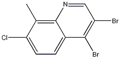 7-Chloro-3,4-dibromo-8-methylquinoline CAS#: 1211717-53-1