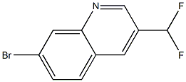 7-bromo-3-(difluoromethyl)quinoline CAS#: 1207747-91-8