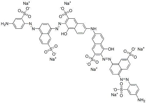 7,7'-Iminobis[3-[[4-[(4-amino-2-sulfophenyl)azo]-7-sulfo-1-naphthalenyl]azo]-4-hydroxy-2-naphthalenesulfonic acid]hexasodium salt CAS#: 71033-18-6