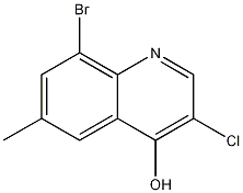 8-Bromo-3-chloro-4-hydroxy-6-methylquinoline CAS#: 1204810-02-5