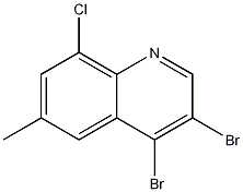 8-Chloro-3,4-dibromo-6-methylquinoline CAS#: 1209853-66-6