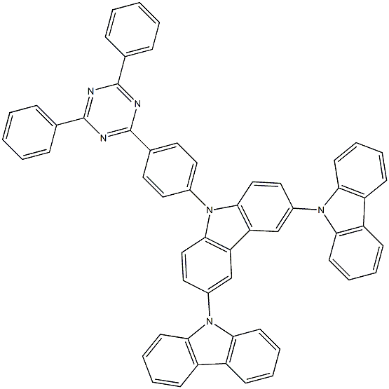 9'-(4-(4,6-diphenyl-1,3,5-triazin-2-yl)phenyl)-9'H-9,3':6',9''-tercarbazole CAS#: 1361093-61-9
